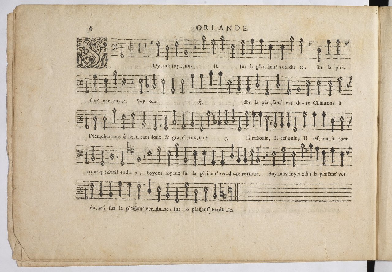 1594 - Paul Marceau - Trésor de musique d&#039;Orlande de Lassus, Superius, Bassus, Tenor, Quinta pars - BnF