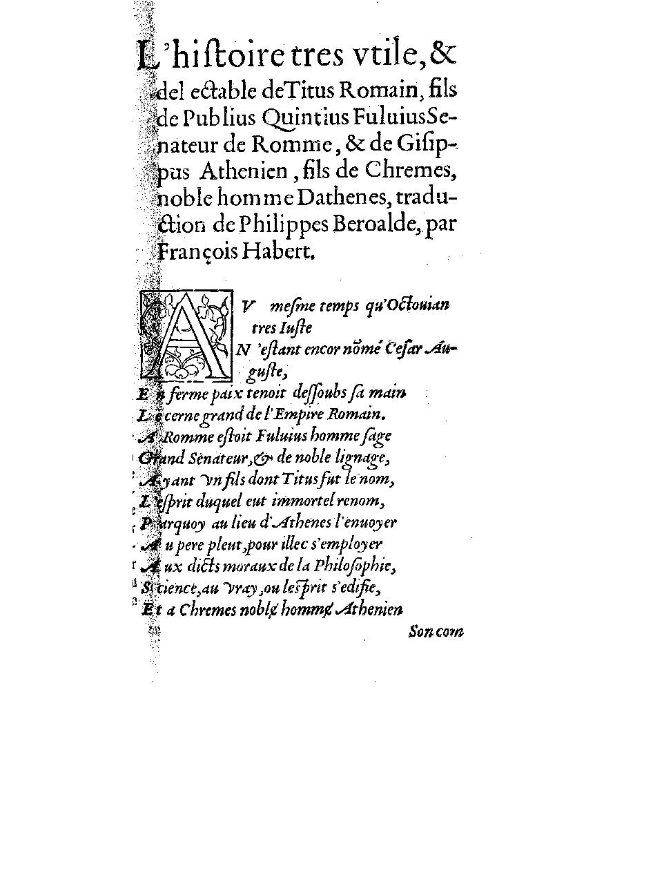 1551 - Michel Fezandat et Robert Granjon - Trésor de vie - BnF