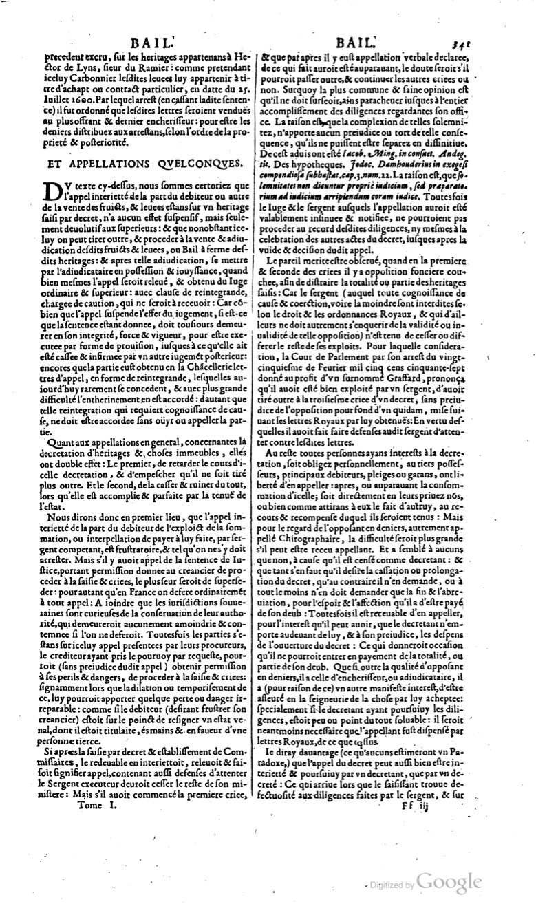 1629 - Veuve Nicolas Buon - Trésor du droit français (29620 T. 1) - BM Lyon