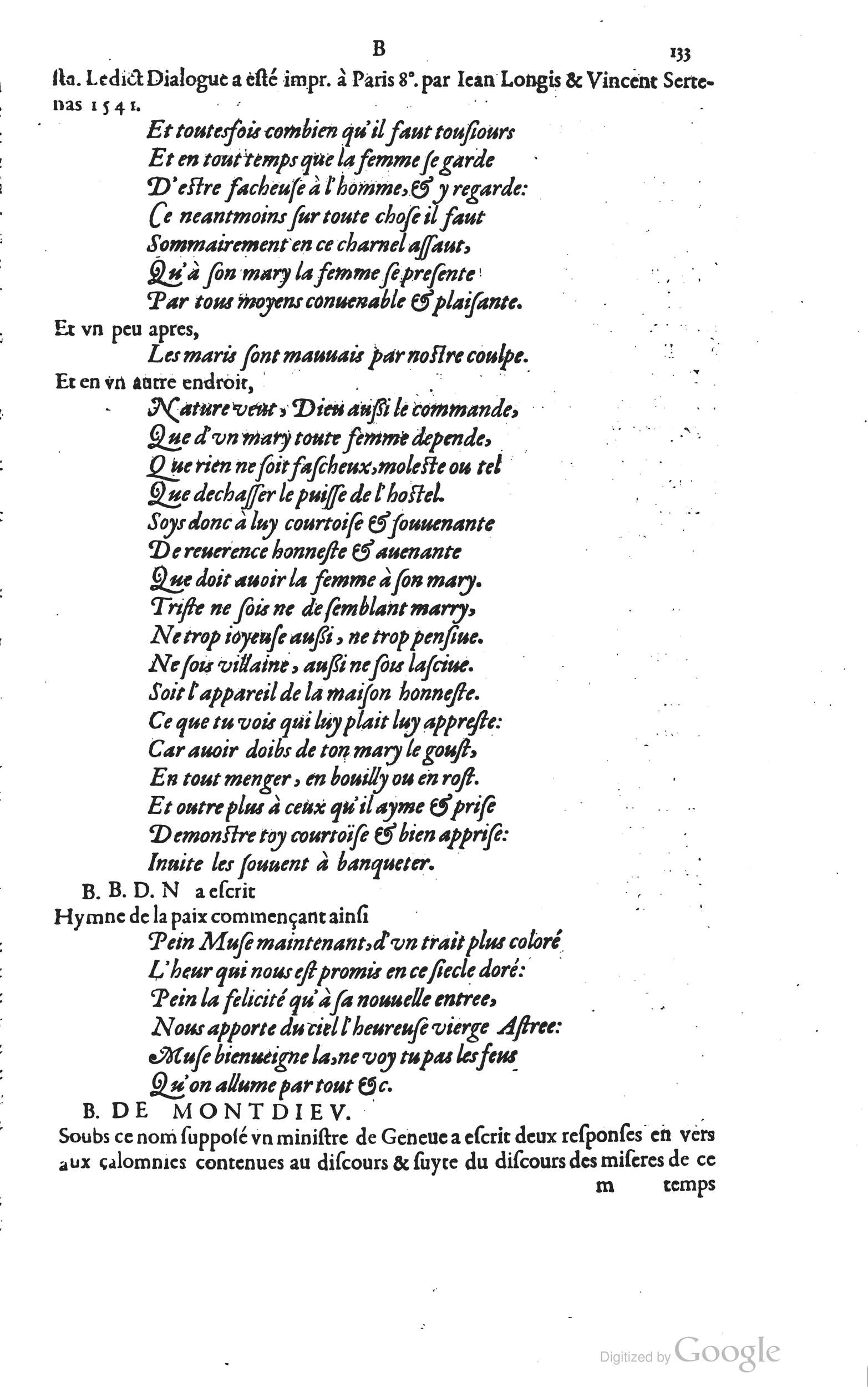 1585 - Barthélemy Honorat - Bibliothèques françaises - BSB Munich