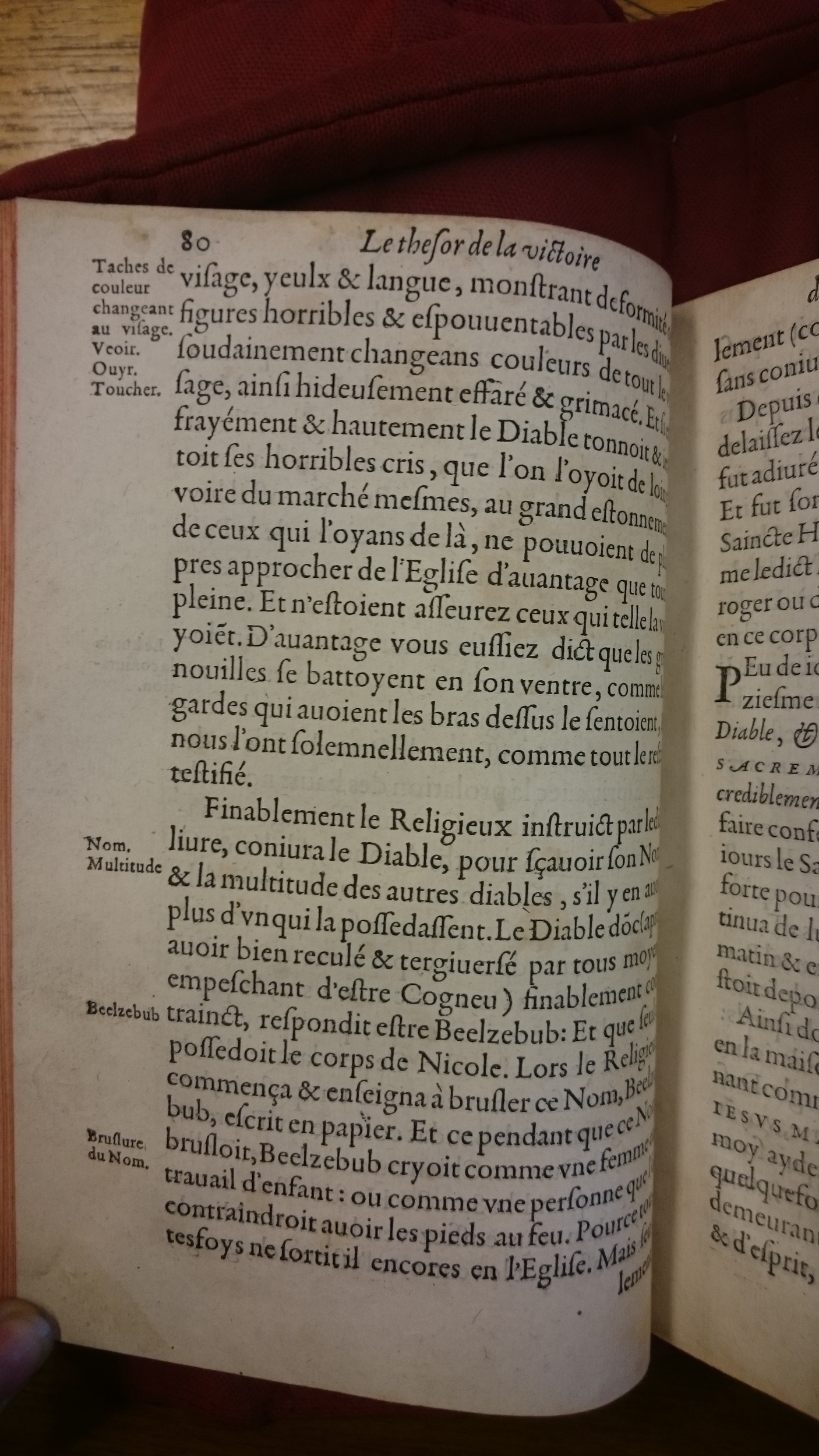 1578 - Nicolas Chesneau - Trésor et entière histoire de la triomphante victoire du corps de Dieu sur l’esprit malin - BM Lyon