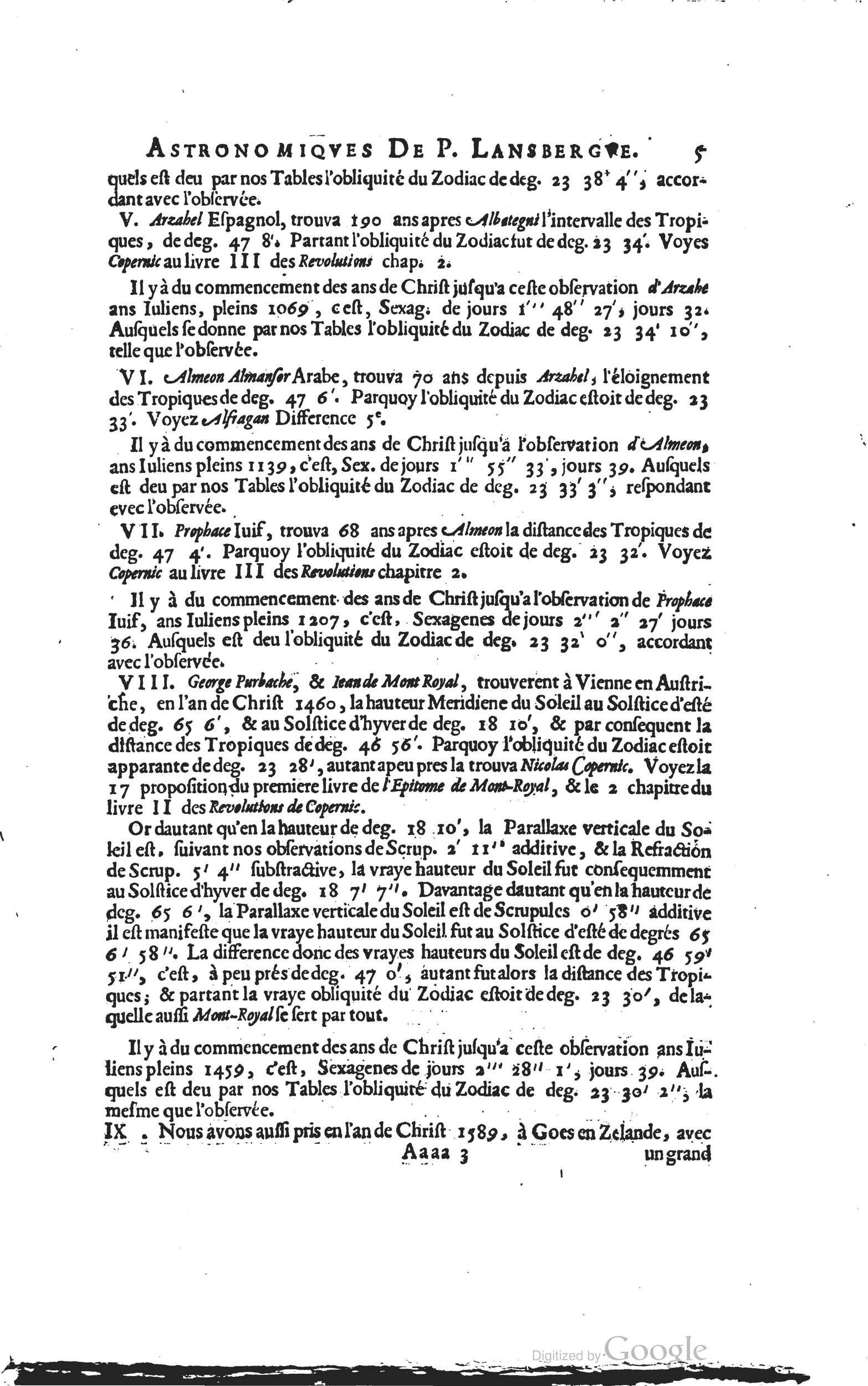 1634 - Zacharie Roman - Les Tables perpétuelles - Universiteit Leiden