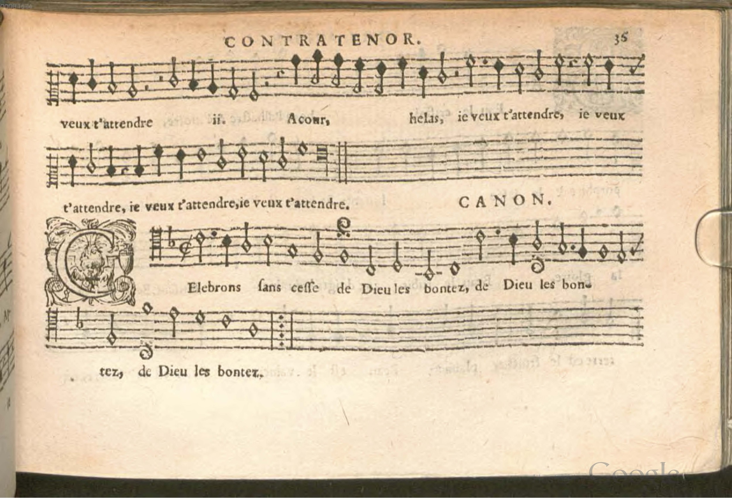 1576 - [Pierre de Saint-André] - Trésor de musique d’Orlande de Lassus Contratenor - BSB Munich