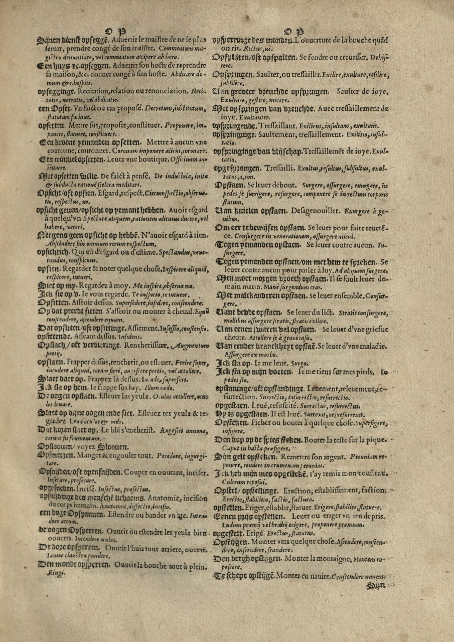 1573 - Christophe Plantin - Trésor du langage bas-allemand - Greifswald