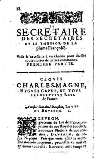 1619 - Mathieu Gorgeu - Secrétaire des secrétaires ou le Trésor de la plume française - UC Madrid