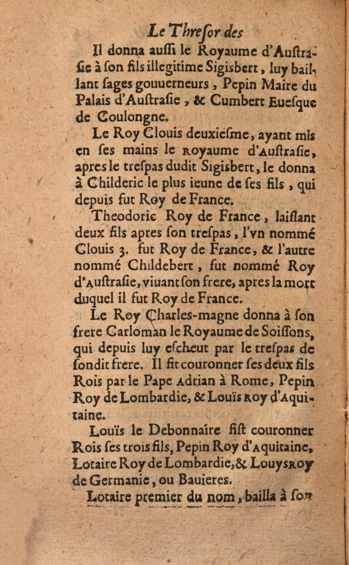 1639 - Jean Corrozet - Trésor des histoires de France - BSB Munich 1639 - Jean Corrozet - Trésor des histoires de France - BSB Munich