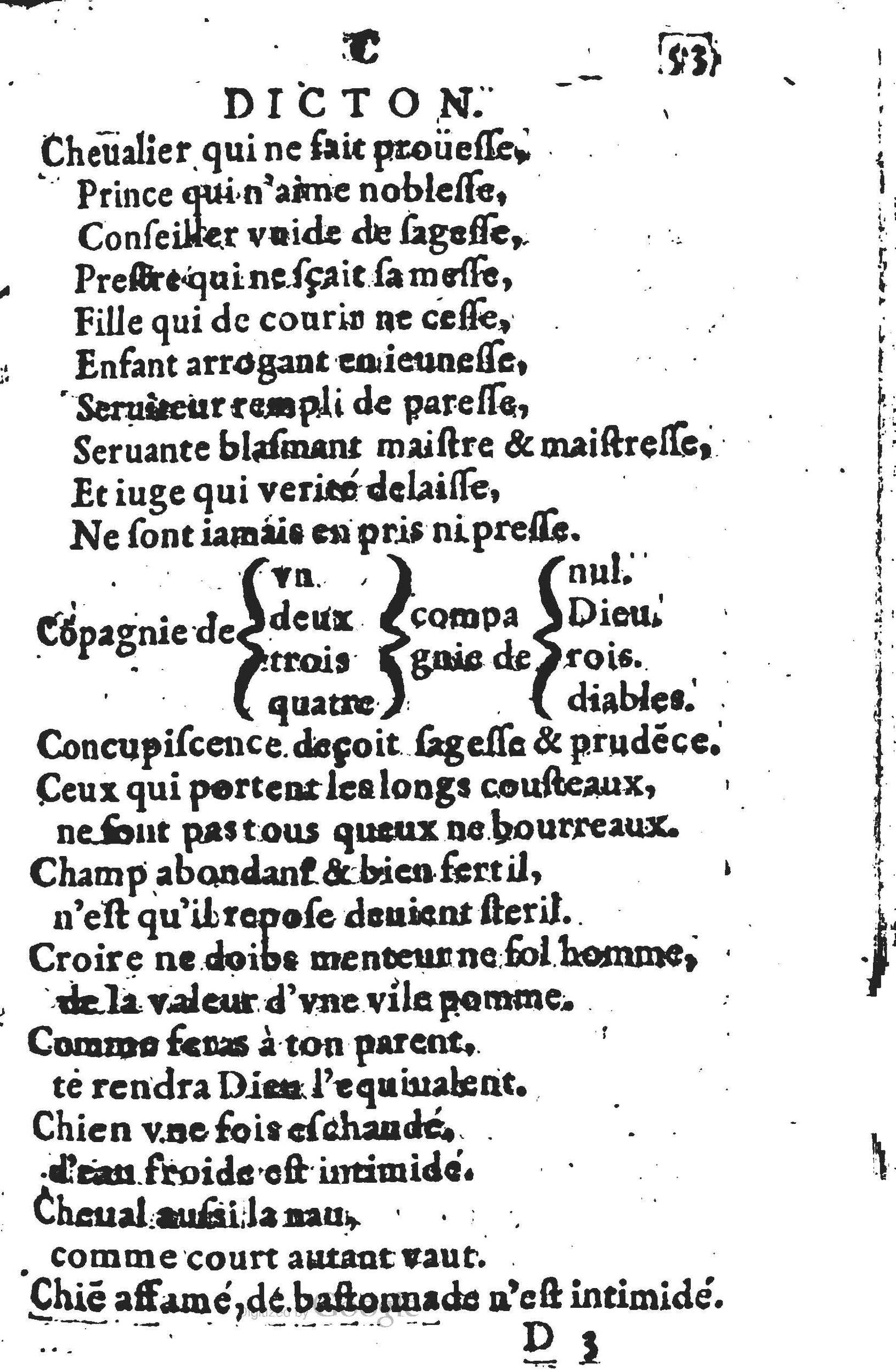 1578 - Nicolas Lescuyer - Trésor des sentences dorées - UGent