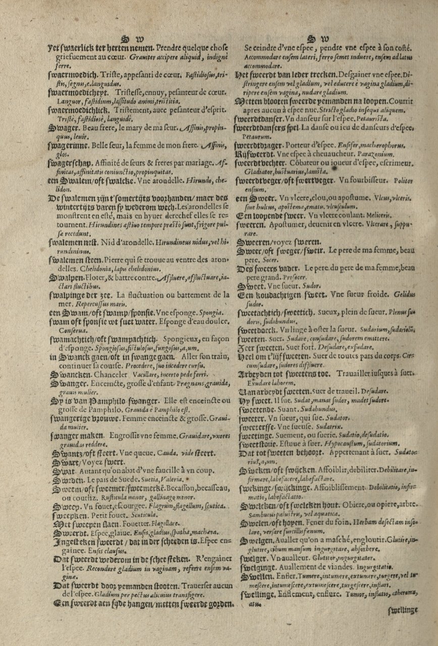 1573 - Christophe Plantin - Trésor du langage bas-allemand - Greifswald
