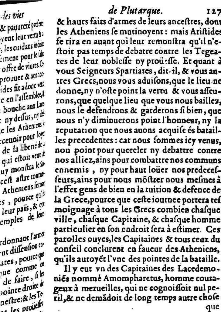 1611 - Pierre Rigaud - Trésor des vies de Plutarque - BM Lyon