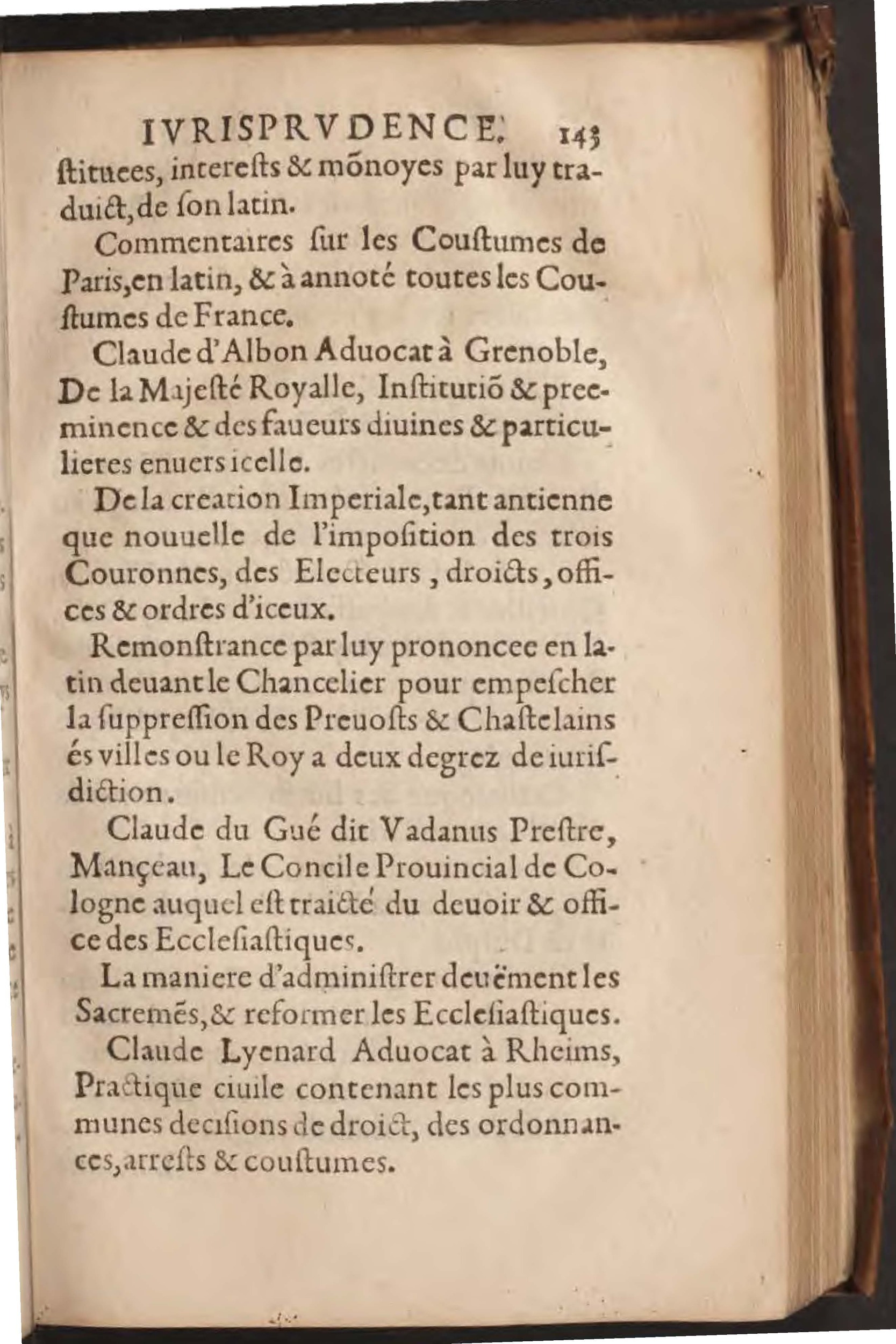 1602 - François Jacquin - Trésor des bons esprits français - BnF Arsenal