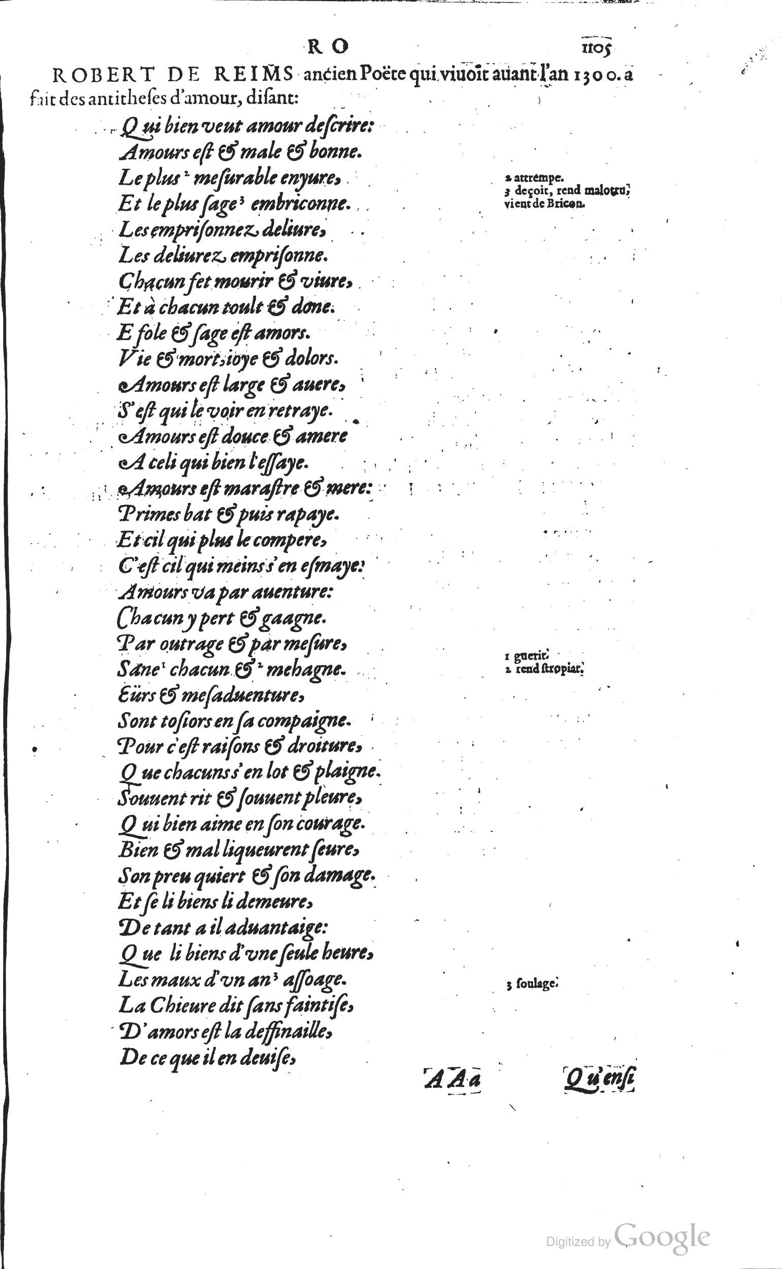 1585 - Barthélemy Honorat - Bibliothèques françaises - BSB Munich