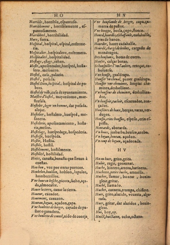 1607 - Marc Orry - Trésor des deux langues espagnole et française (Première et Seconde parties) - ÖNB Wien