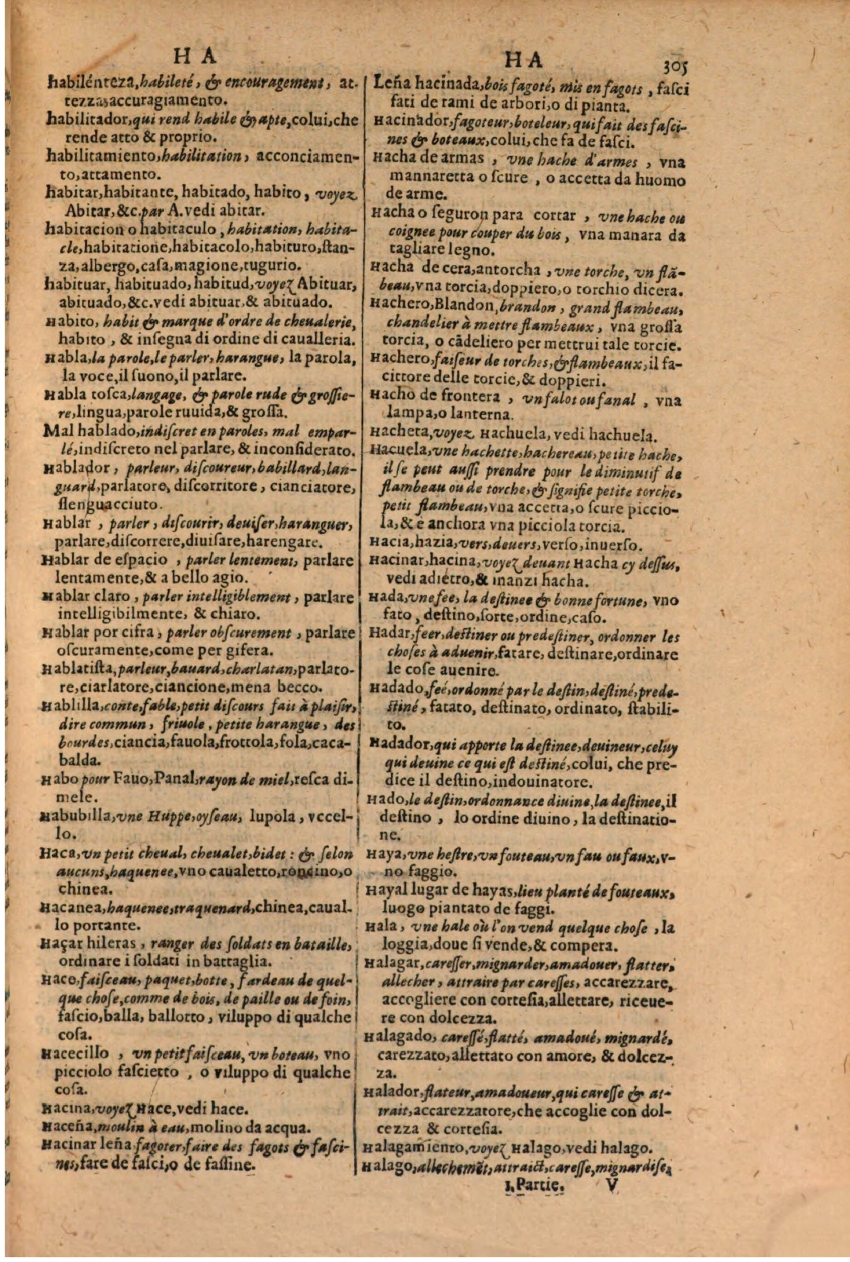 1606 - Samuel Crespin - Thresor des trois langues, francoise, italiene et espagnolle - BSB Munich