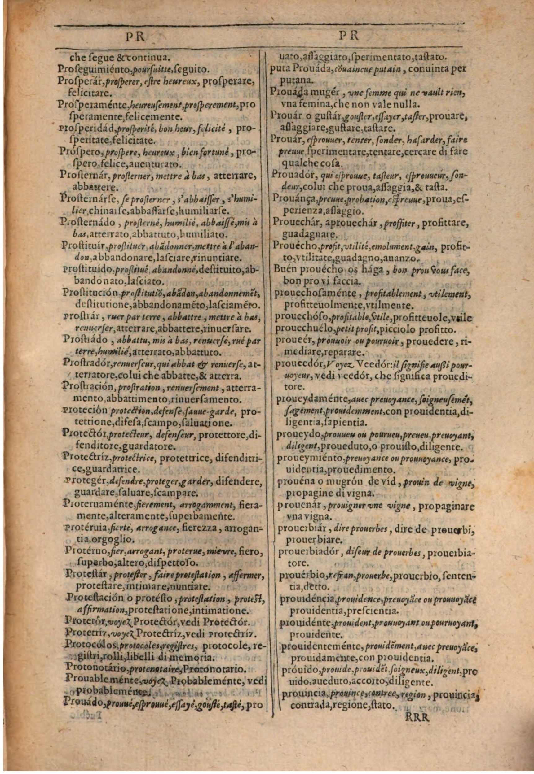 1609 - Philippe Albert et Alexandre Pernet - Trésor des trois langues française, italienne et espagnole (Première partie) - BSB Munich 1609 - Philippe Albert et Alexandre Pernet - Trésor des trois langues française, italienne et espagnole (Première partie) - BSB Munich