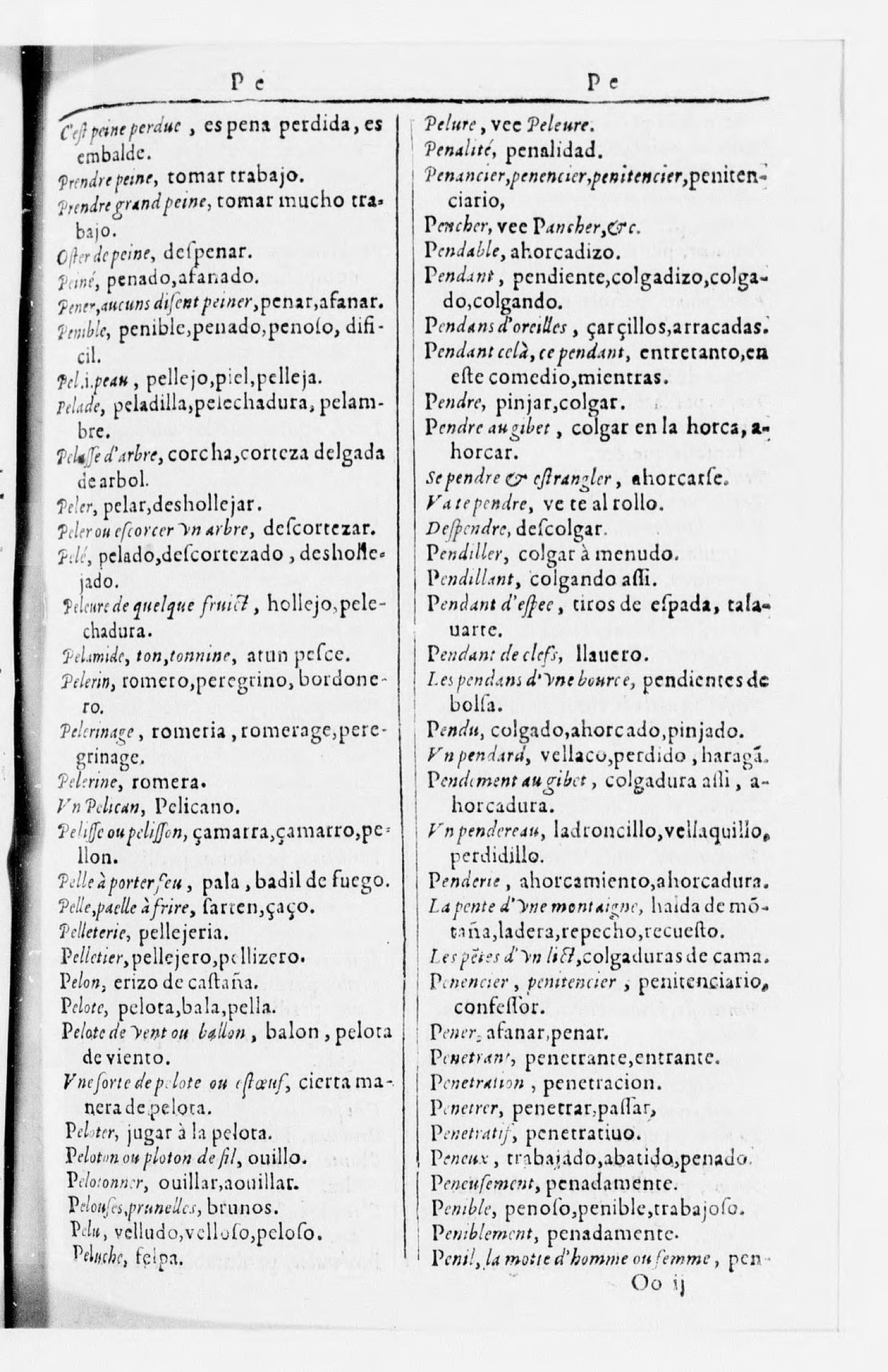 1616 - Veuve Marc Orry - Trésor des deux langues espagnole et française (Seconde partie) - BnF 1616 - Veuve Marc Orry - Trésor des deux langues espagnole et française (Seconde partie) - BnF