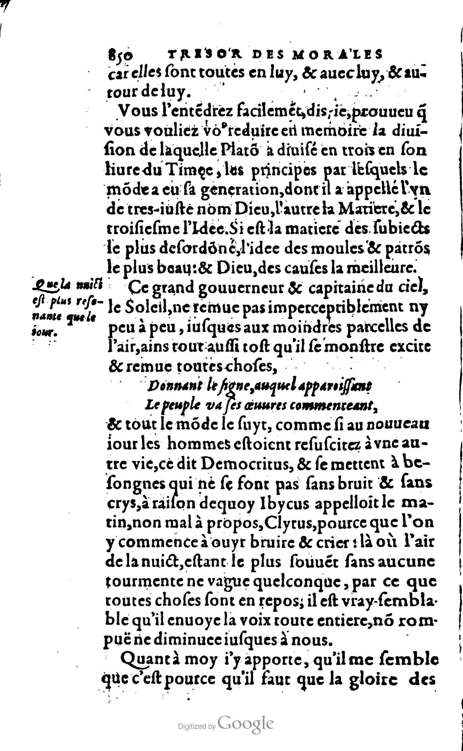 1578 - Jean Poupy - Trésor des morales de Plutarque - BSB Munich