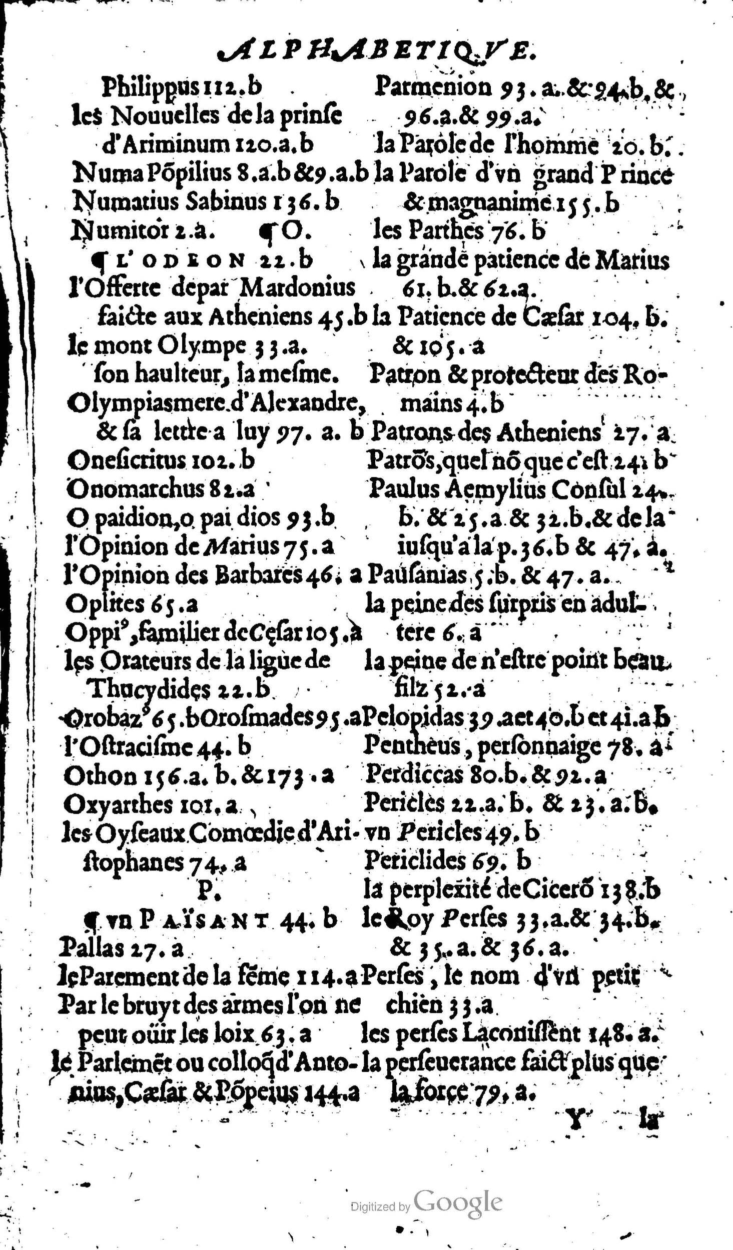 1568 - Willem Silvius - Trésor des vies de Plutarque - Anvers Plantin-Moretus
