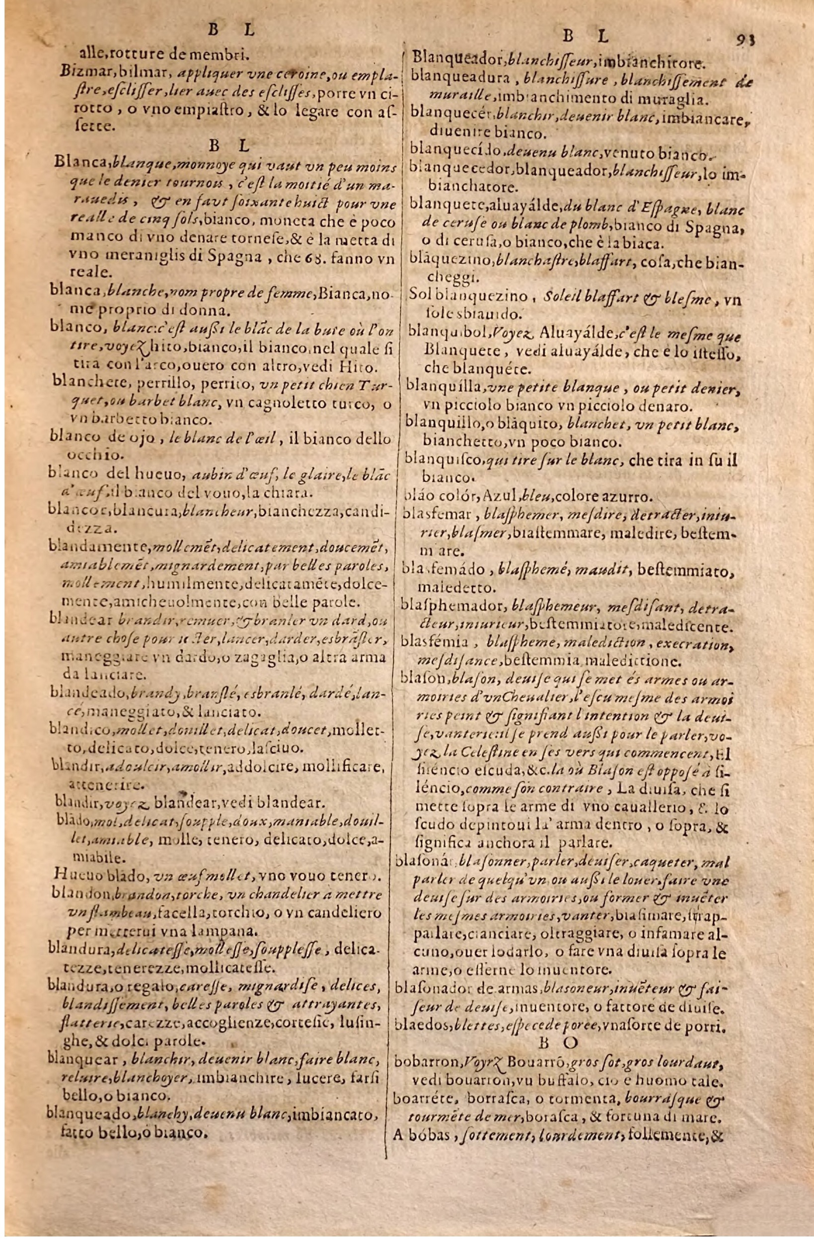 1627 - Jacques Crespin - Trésor des trois langues - Regensburg