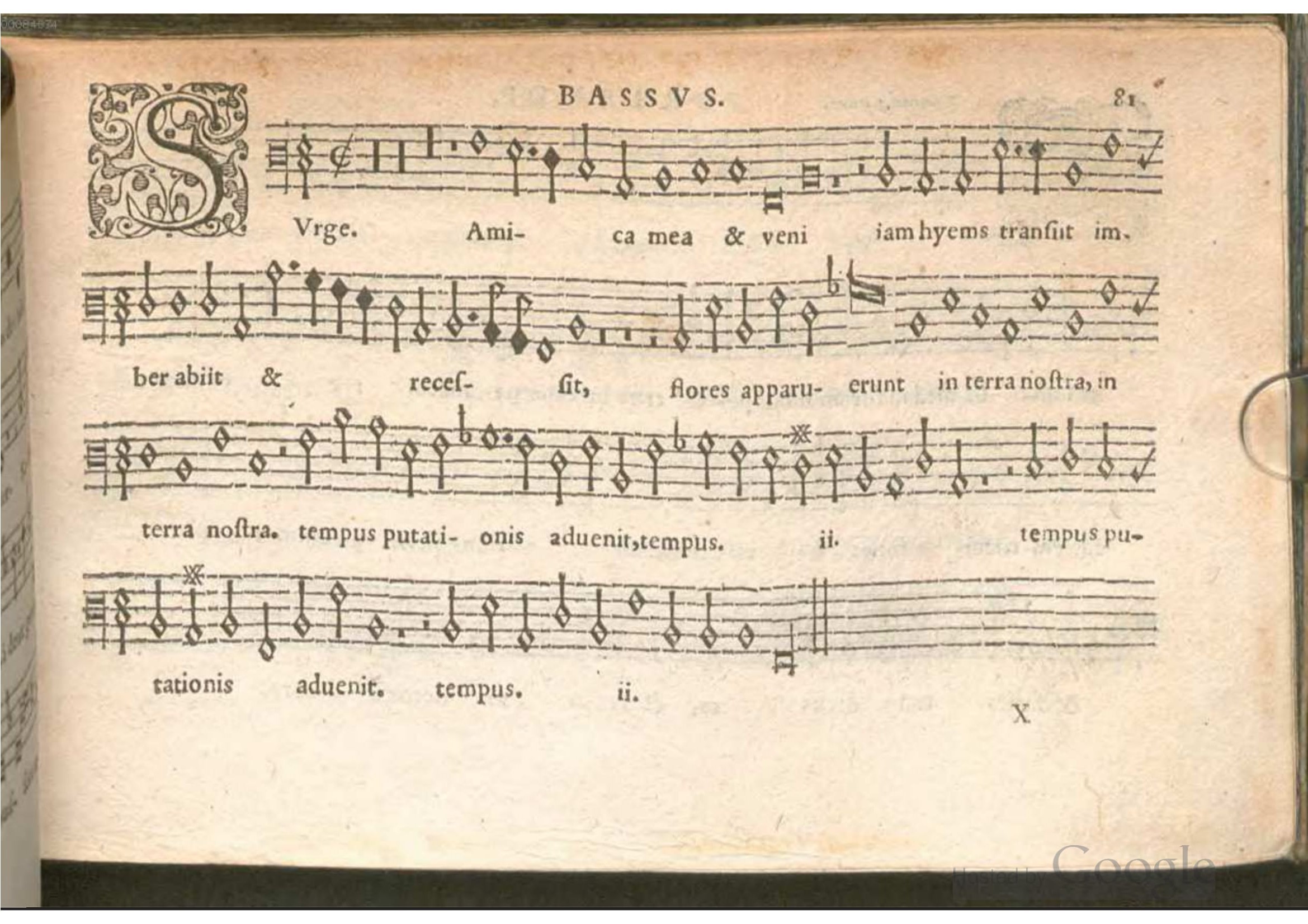 1576 - [Pierre de Saint-André] - Trésor de musique d’Orlande de Lassus Bassus - BSB Munich
