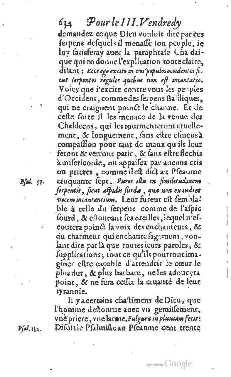 1607 - Nicolas Du Fossé - Trésor quadragésimal - T 01 - BM Lyon