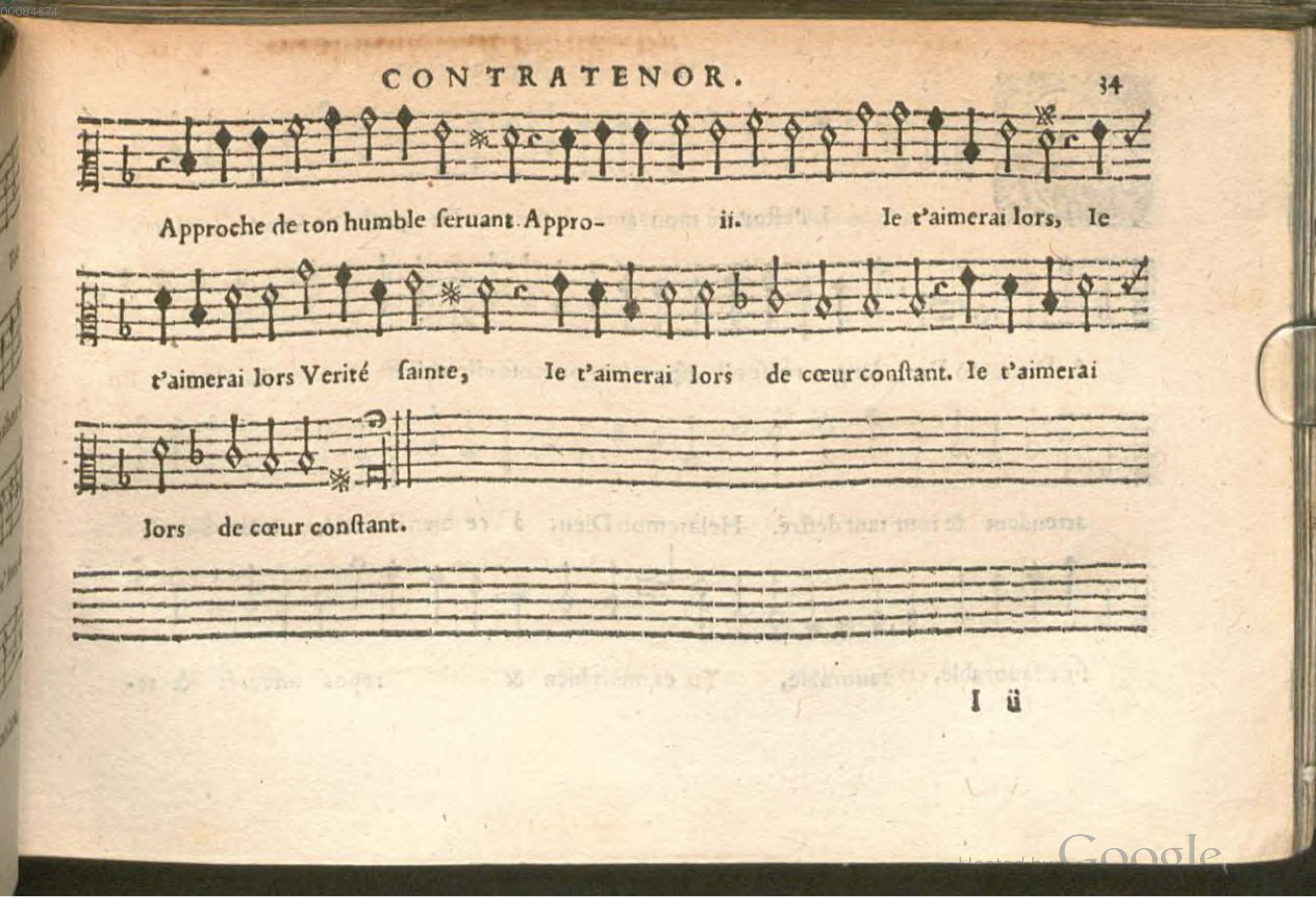 1576 - [Pierre de Saint-André] - Trésor de musique d’Orlande de Lassus Contratenor - BSB Munich