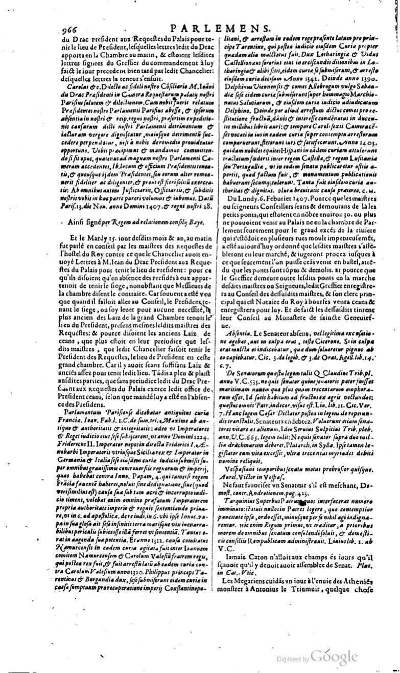 1629 - Veuve Nicolas Buon - Trésor du droit français (29620 T. 2) - BM Lyon