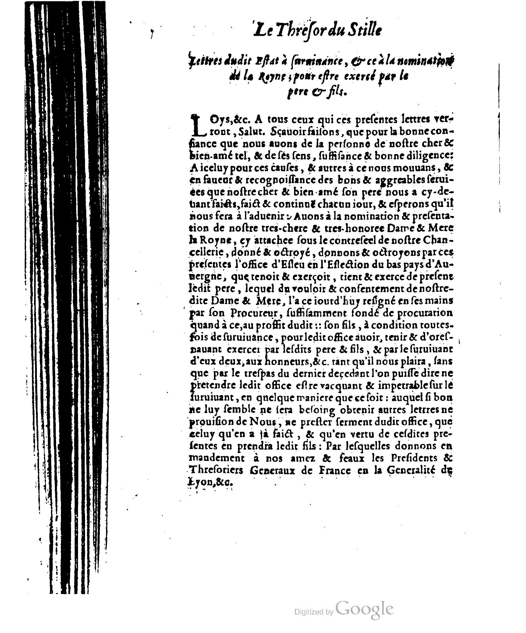 1614 - Jean Richer - Trésor du nouveau style et protocole de la chancellerie de France - BSB Munich 1614 - Jean Richer - Trésor du nouveau style et protocole de la chancellerie de France - BSB Munich