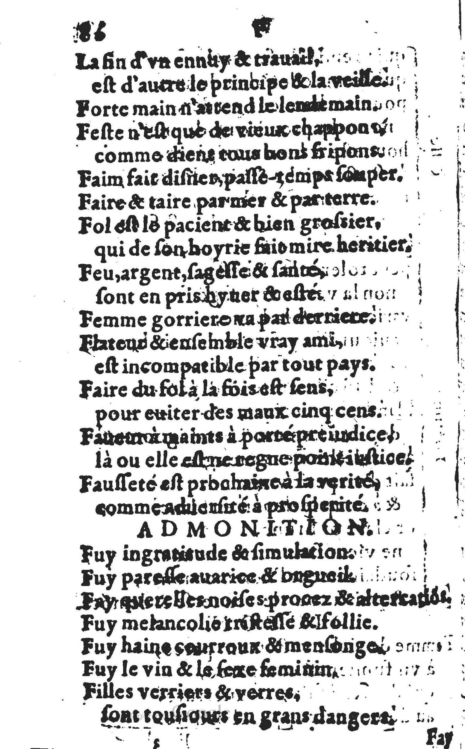1578 - Nicolas Lescuyer - Trésor des sentences dorées - UGent