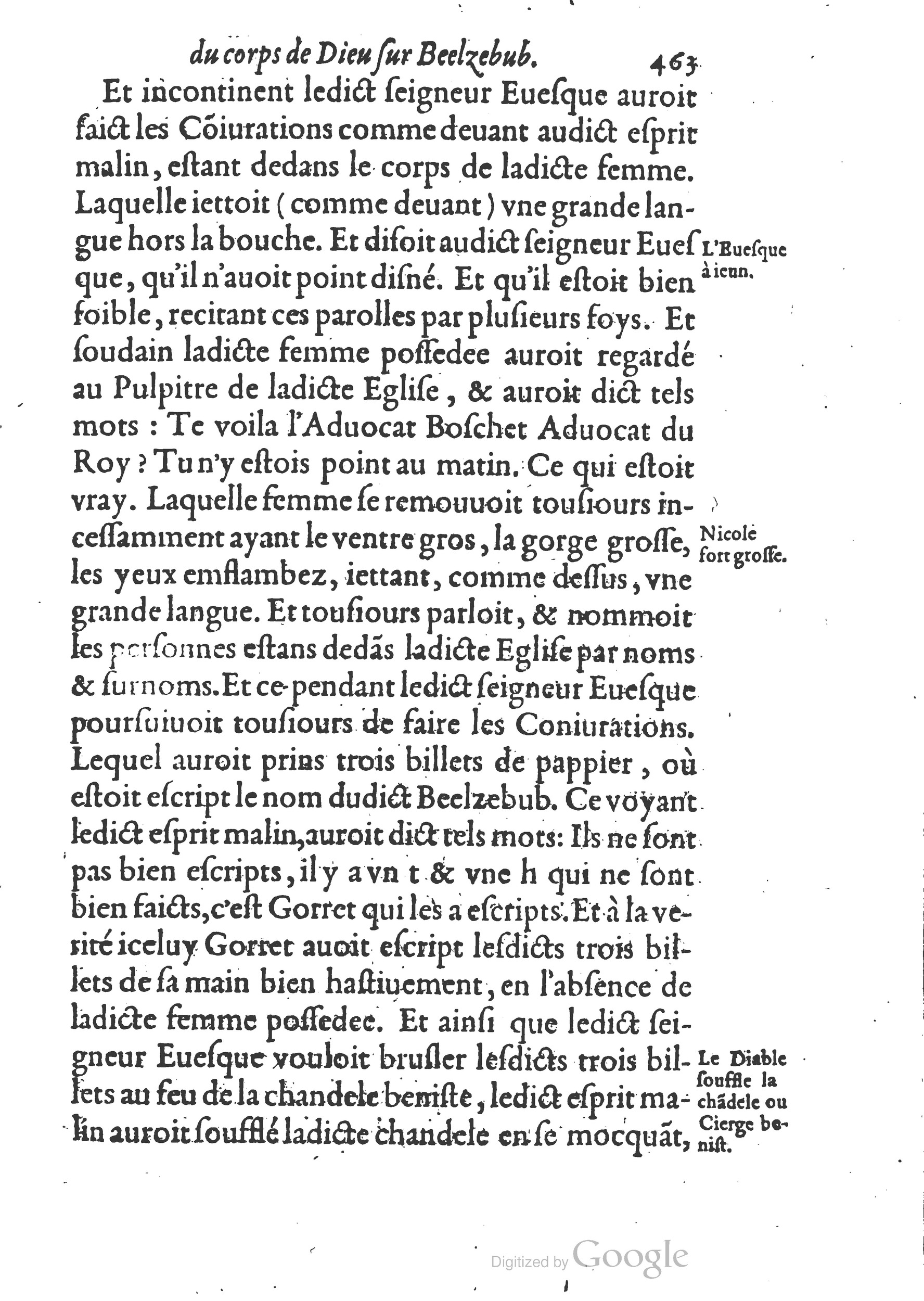 1578 - Nicolas Chesneau - Trésor et entière histoire de la triomphante victoire du corps de Dieu sur l’esprit malin - British Library