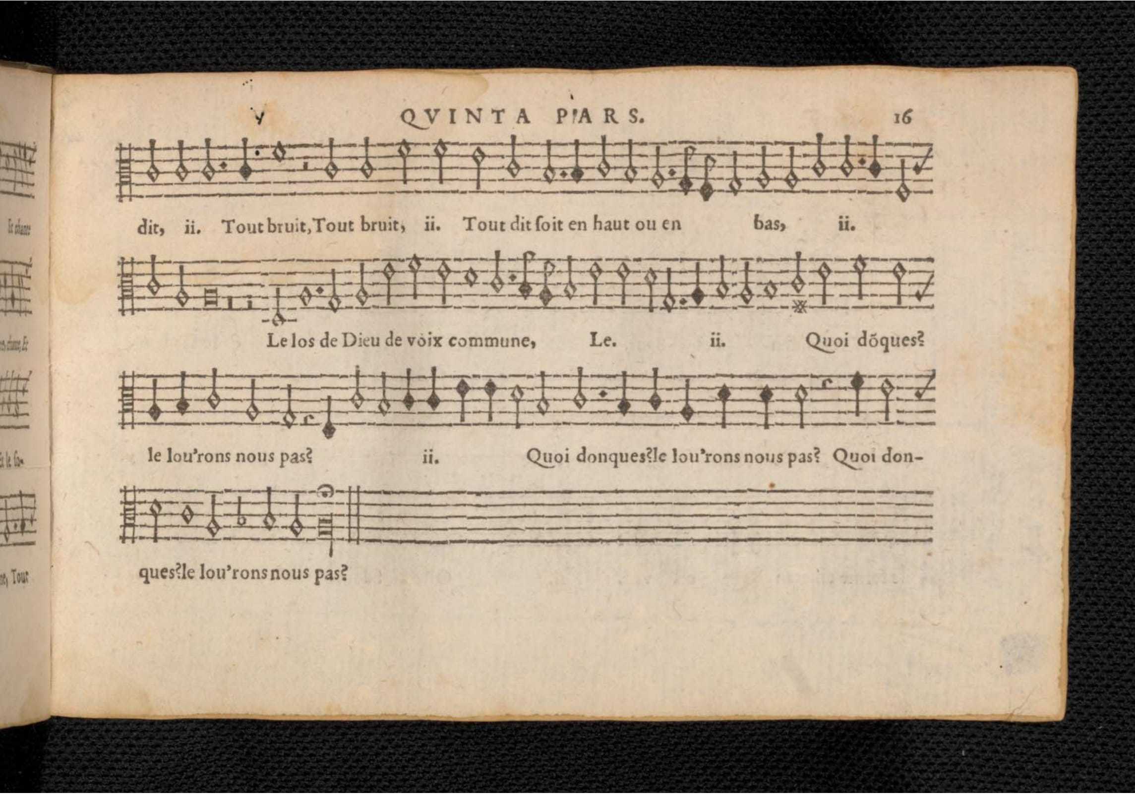 1576 - [Pierre de Saint-André] - Trésor de musique d’Orlande de Lassus Quinta et Sexta pars - KBR Bruxelles