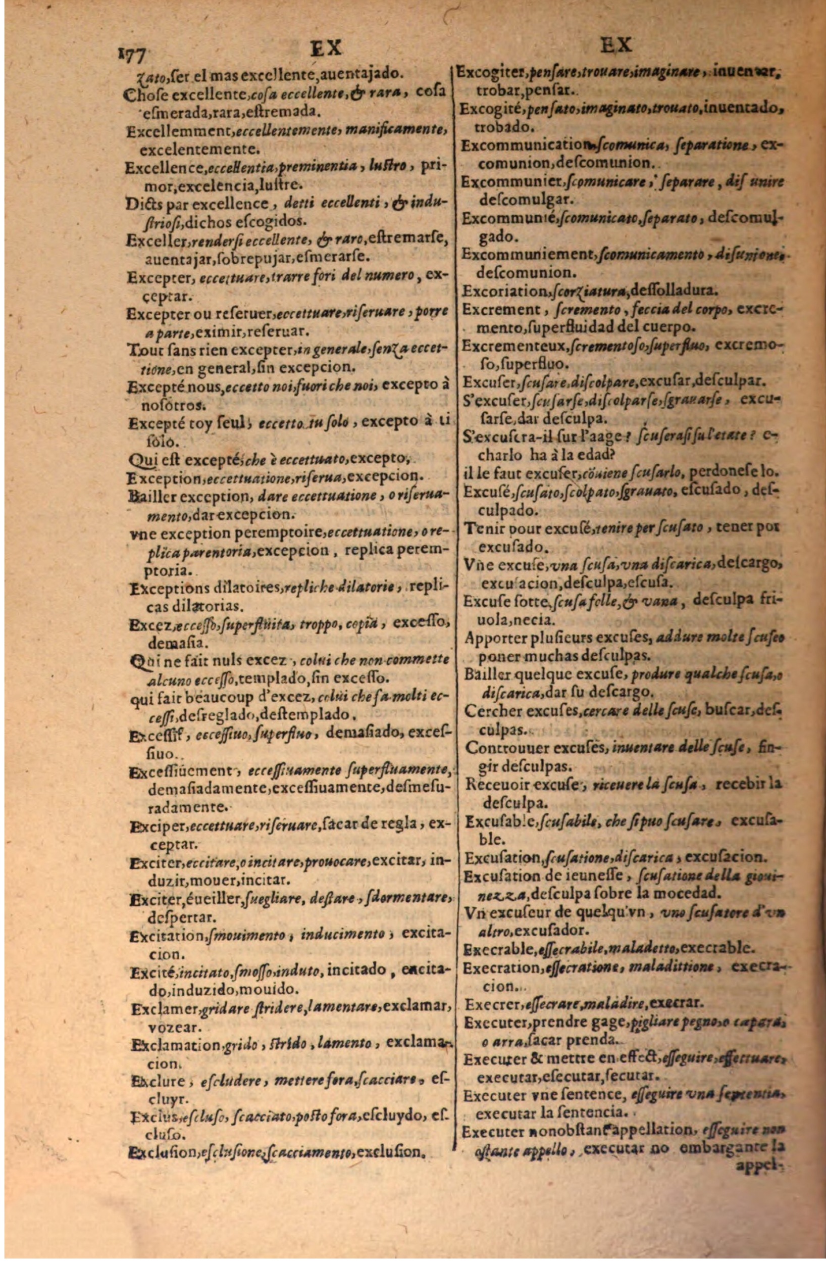 1616 - Pierre de la Rovière - Trésor des trois langues (Seconde partie) - BSB Munich
