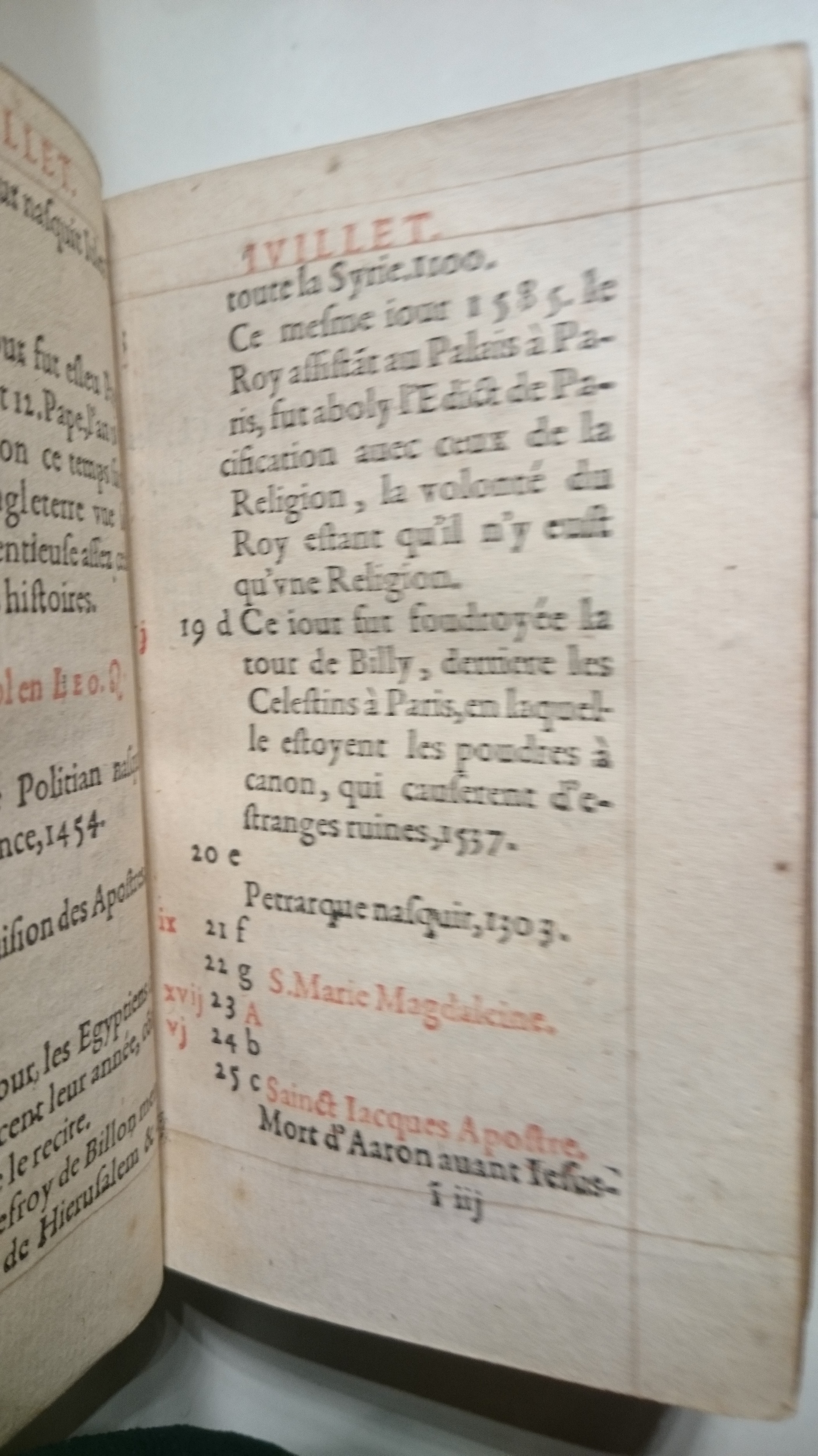 1585 - Guillaume Auvray - Trésor des prières, oraisons et instructions chrétiennes - BnF