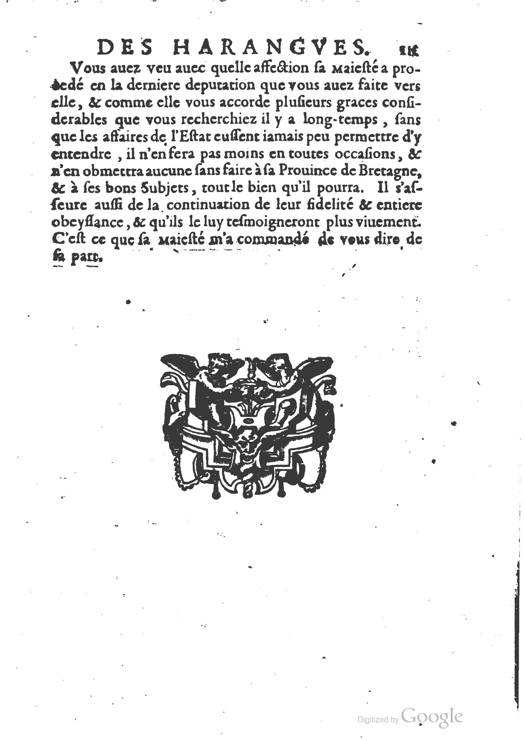 1654 - Michel Bobin - Trésor des harangues, remontrances et oraisons funèbres - BM Lyon