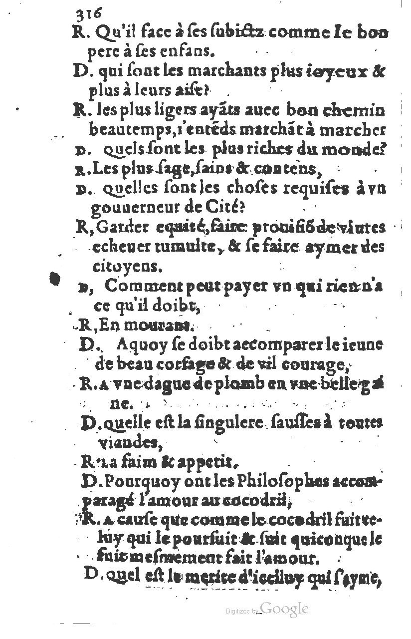 1581 - Nicolas Bonfons  - Trésor des sentences dorées - Princeton
