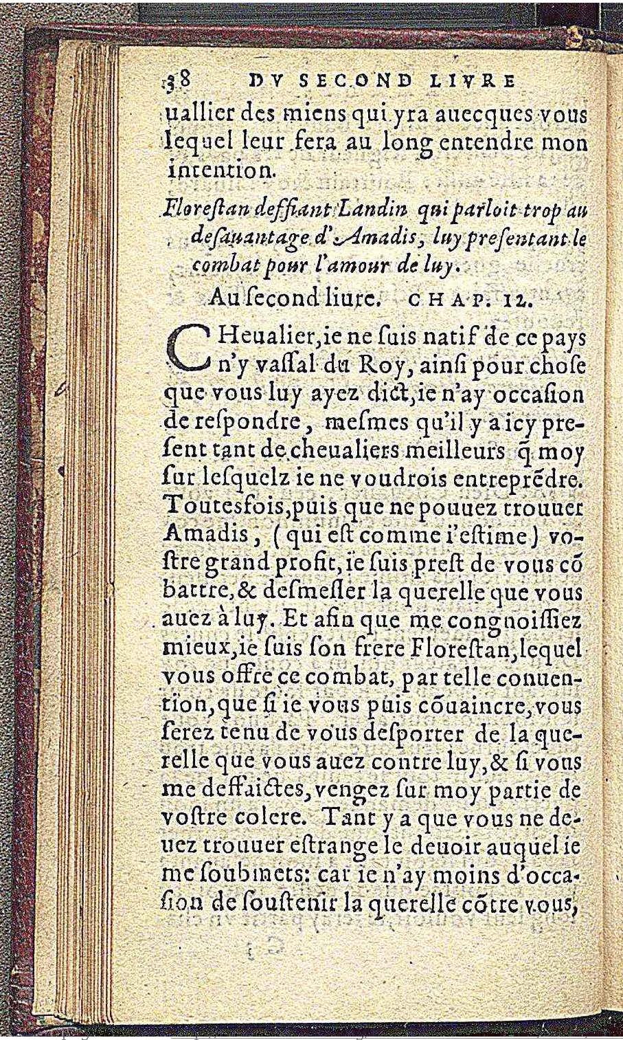 1573 - Olivier de Harsy - Trésor des Amadis - Edimbourg