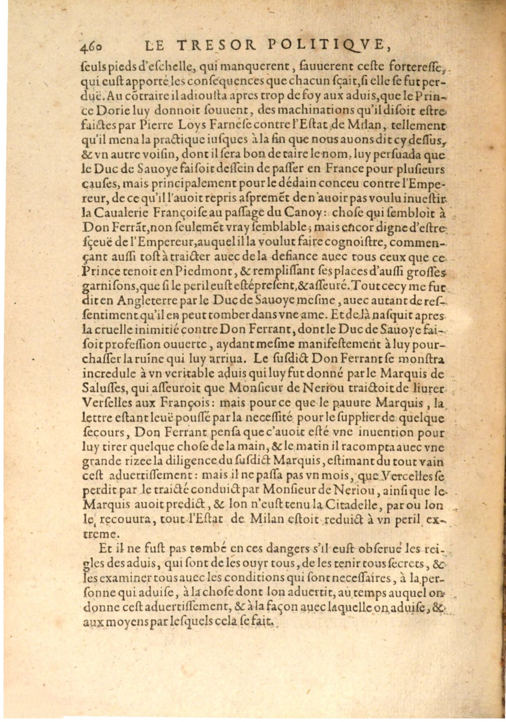 1608 - Nicolas Du Fossé - Trésor politique - BSB Munich