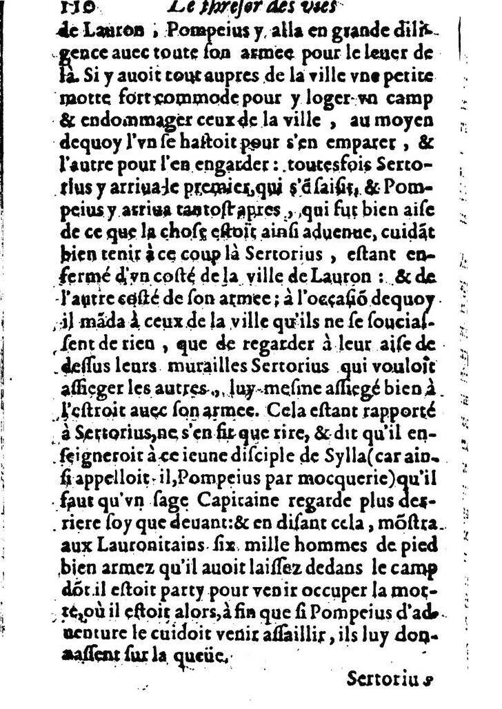 1611 - Pierre Rigaud - Trésor des vies de Plutarque - BM Lyon
