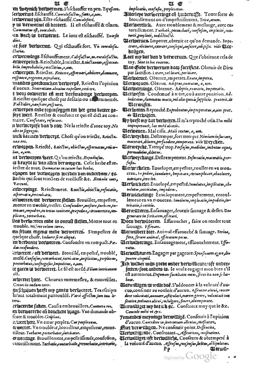 1573 - Christophe Plantin - Trésor du langage bas-allemand - BM Lyon 1573 - Christophe Plantin - Trésor du langage bas-allemand - BM Lyon