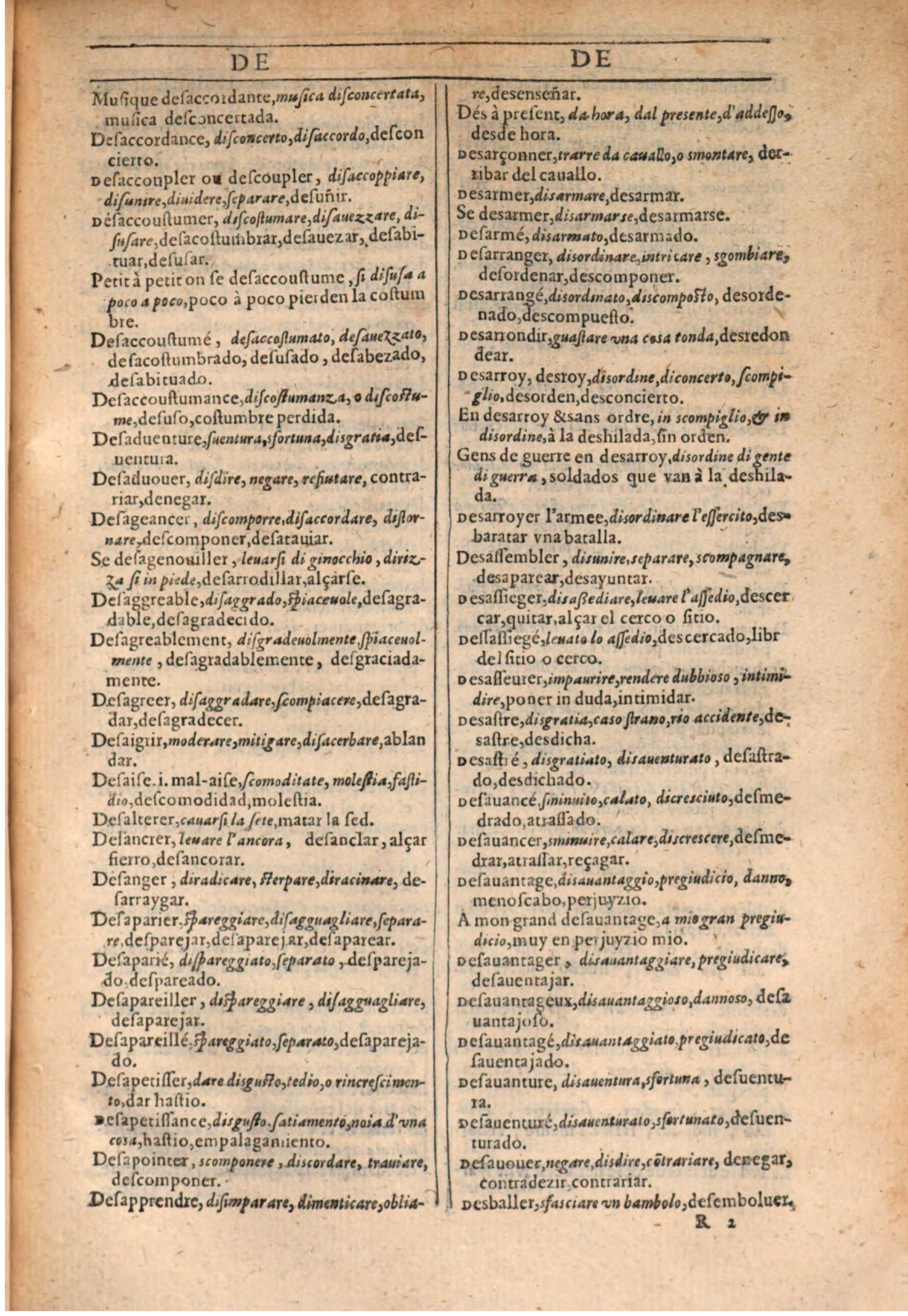 1609 - Philippe Albert et Alexandre Pernet - Trésor des trois langues française, italienne et espagnole (Seconde partie) - BSB Munich 1609 - Philippe Albert et Alexandre Pernet - Trésor des trois langues française, italienne et espagnole (Seconde partie) - BSB Munich