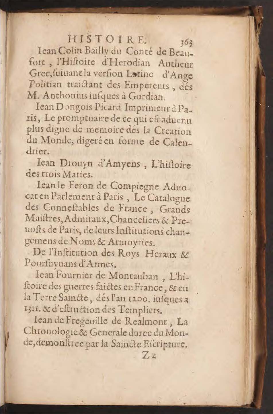 1602 - François Jacquin - Trésor des bons esprits français - BnF Arsenal