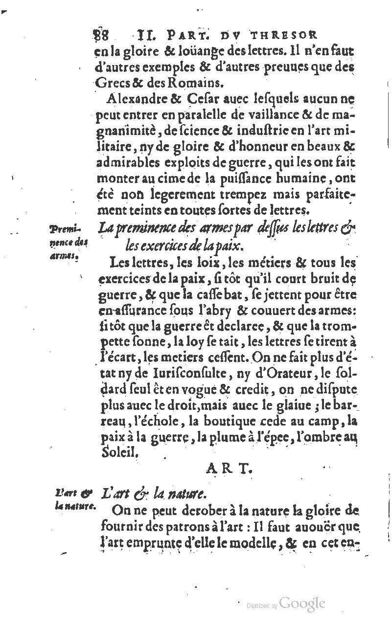 1610 - Louis Coste - Trésor de l’éloquence française (Seconde partie) - BM Lyon