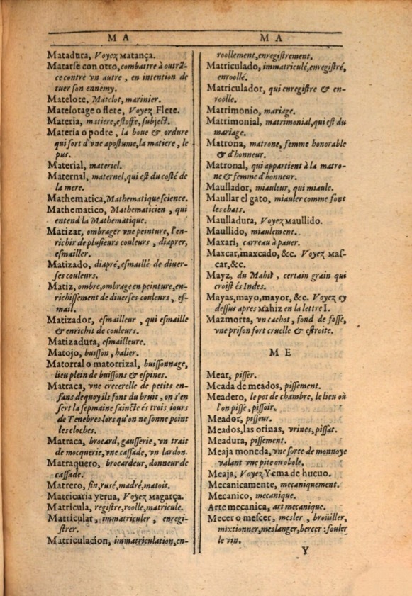 1607 - Marc Orry - Trésor des deux langues espagnole et française (Première et Seconde parties) - ÖNB Wien