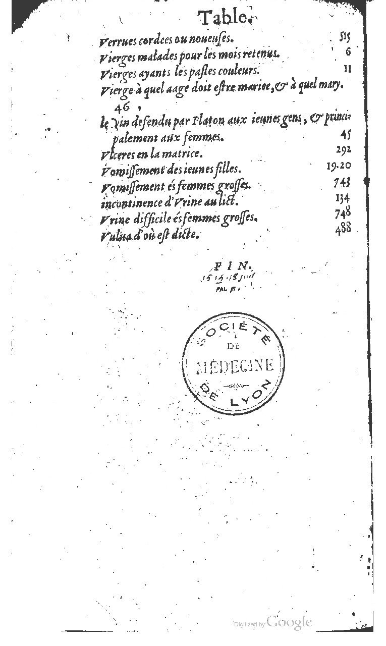 1617 - Jean Le Bouc - Trésor des remèdes secrets - BM Lyon