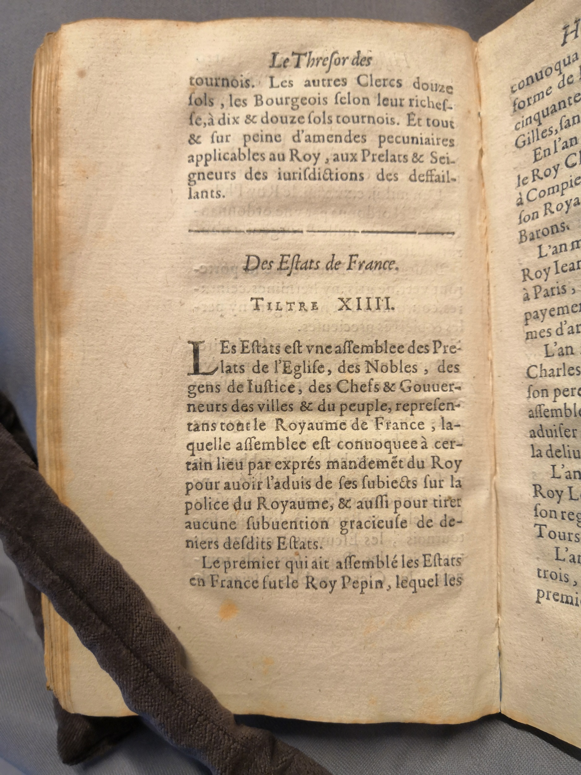1614 - Jean Corrozet - Trésor des histoires de France - Amsterdam