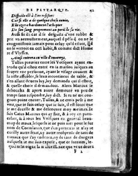 1574 - Benoît Rigaud - Trésor des vies de Plutarque - Avignon