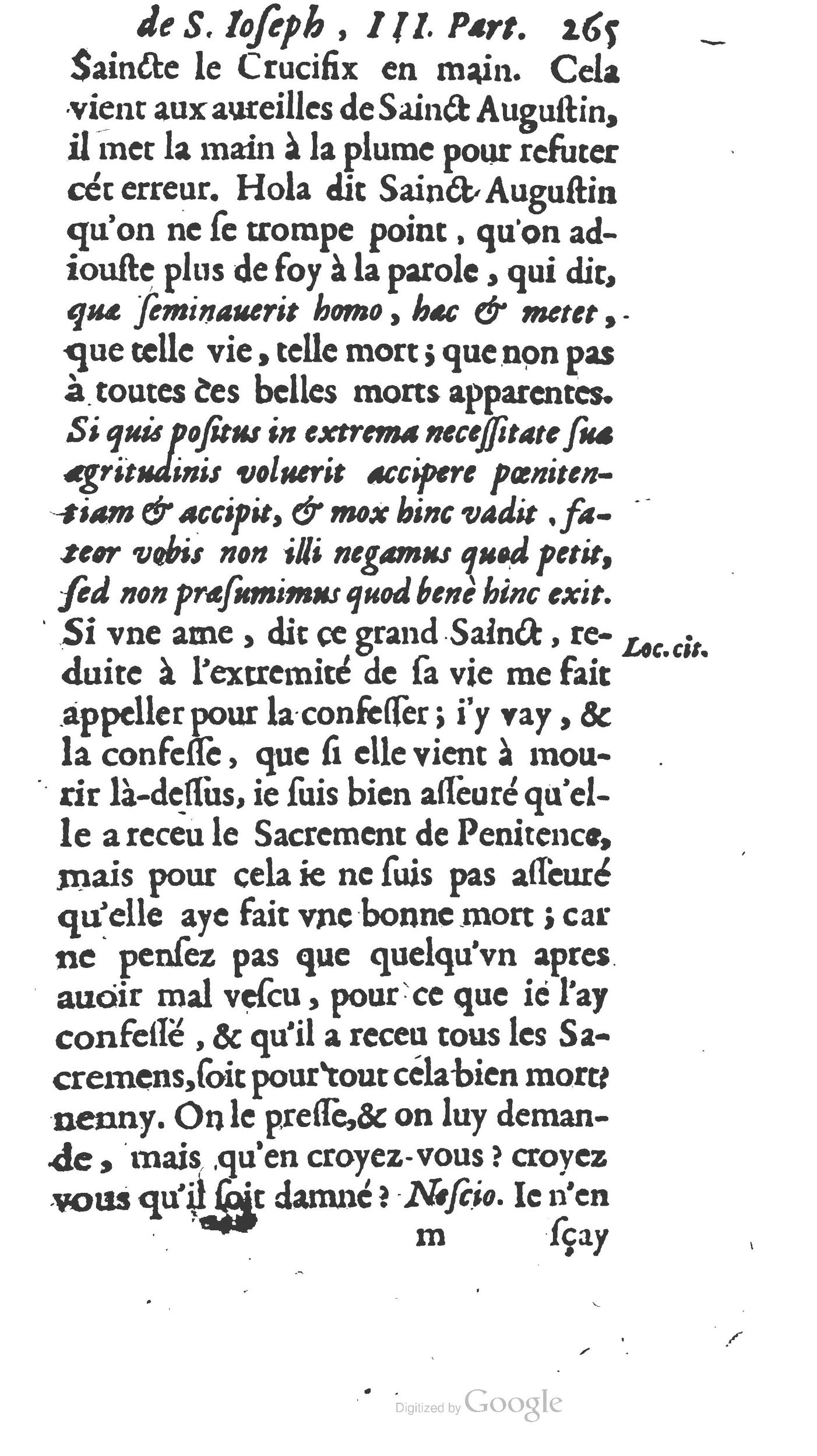 1654 - Antoine Jullieron - Trésor inestimable de Saint-Joseph - BM Lyon