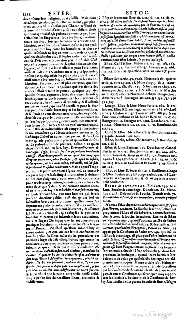1629 - Veuve Nicolas Buon - Trésor du droit français (21754 T. 1) - BM Lyon
