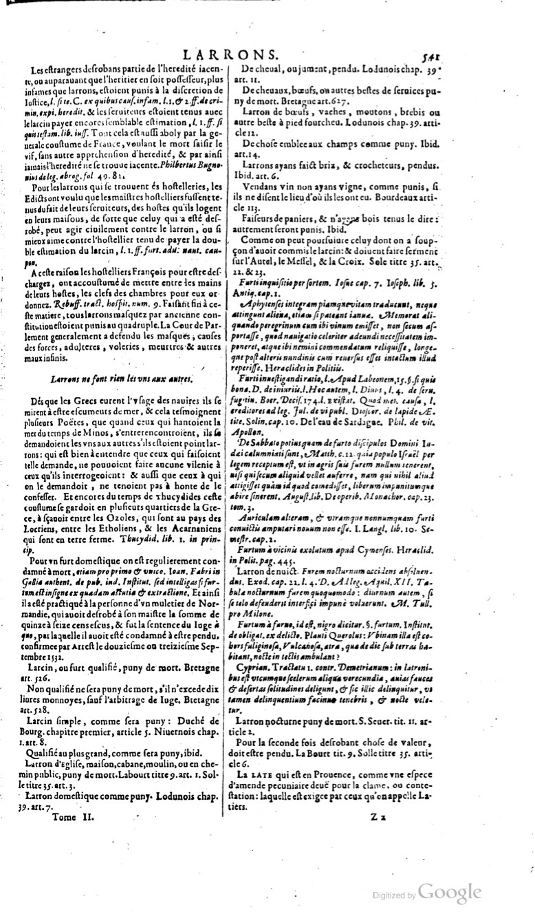 1629 - Veuve Nicolas Buon - Trésor du droit français (29620 T. 2) - BM Lyon