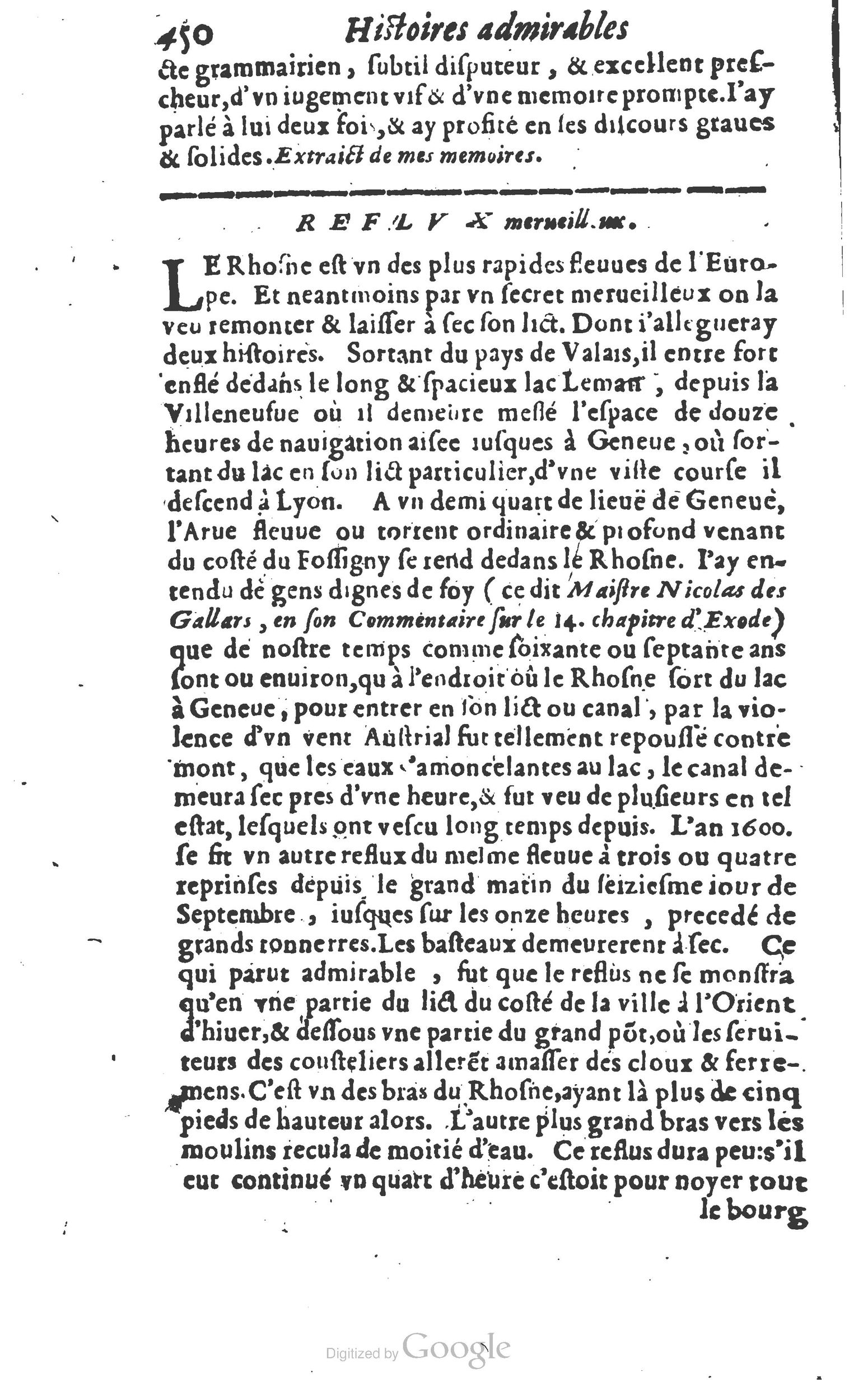 1610 - Paul Marceau - Trésor d’histoires admirables et mémorables - Princeton