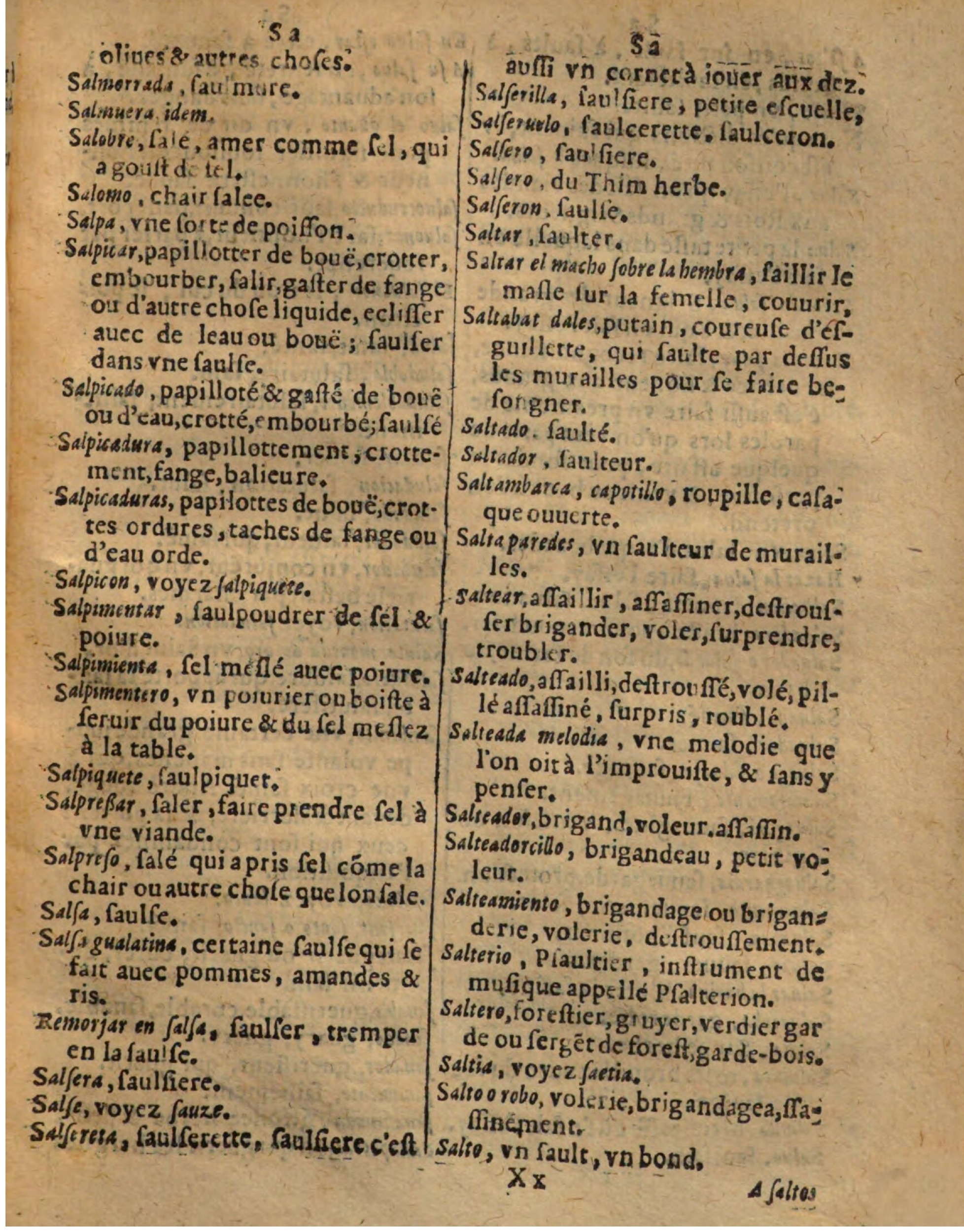 1625 - Hubert Antoine - Trésor des deux langues espagnole et française - Augsbourg
